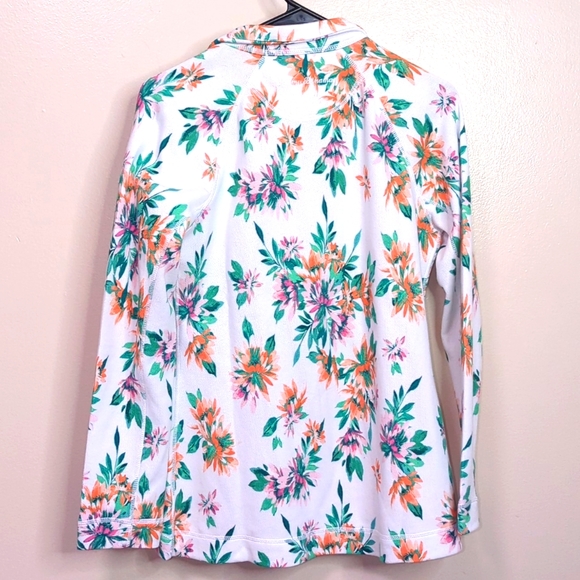 Tommy Bahama NWT Aruba Joyful Bloom Light Zip Up Sweater Small - Picture 4 of 4